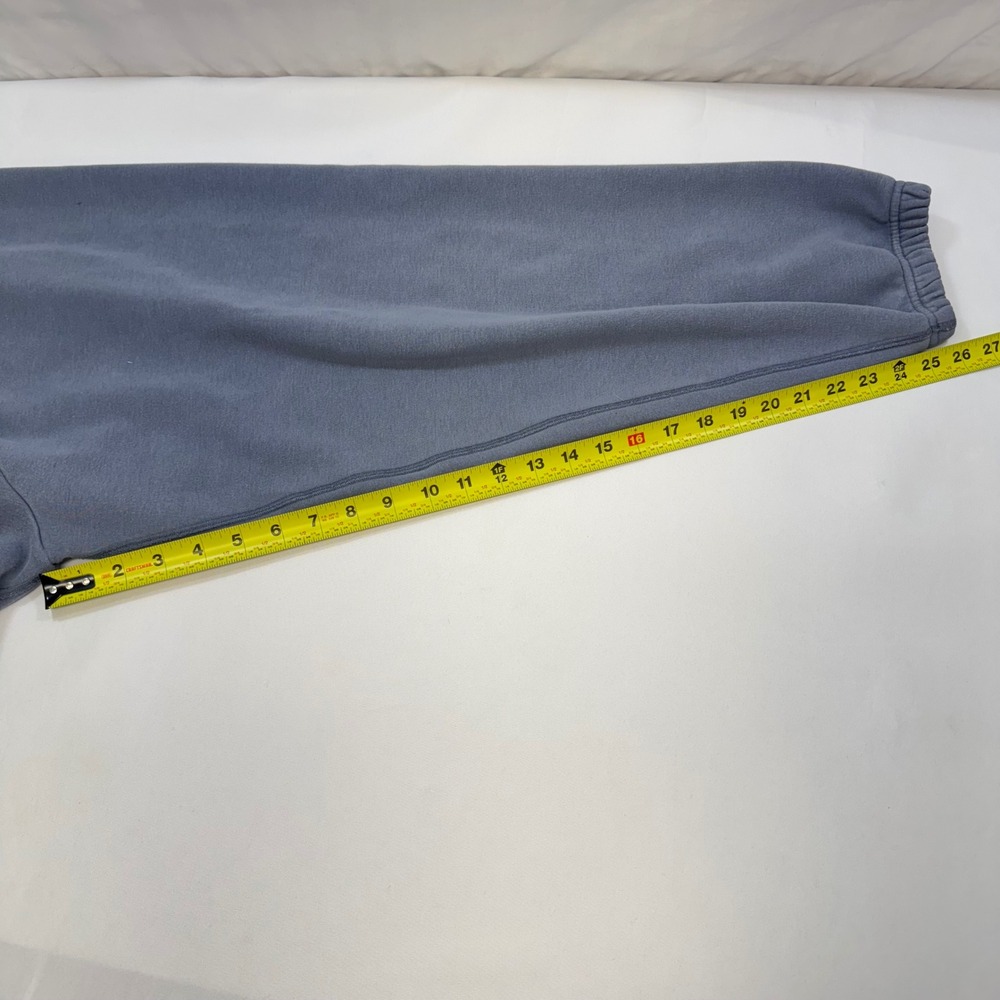 Skims Fleece Lined Jogger Sweatpants Womens Large Cotton Blend Blue Vintage Wash - Picture 7 of 10